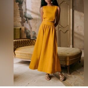 Sezane Claire blouse Ochre Editions Size 36